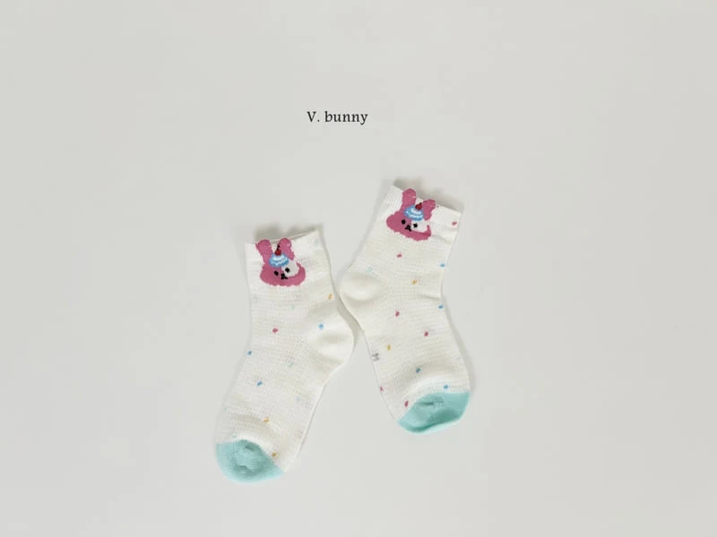 V Bunny - Korean Children Fashion - #discoveringself - Spotted Rabbit Socks Set - 6