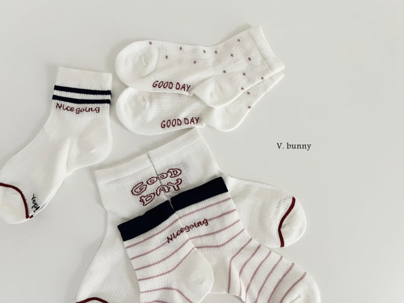 V Bunny - Korean Children Fashion - #discoveringself - Dot Good Socks Set - 12