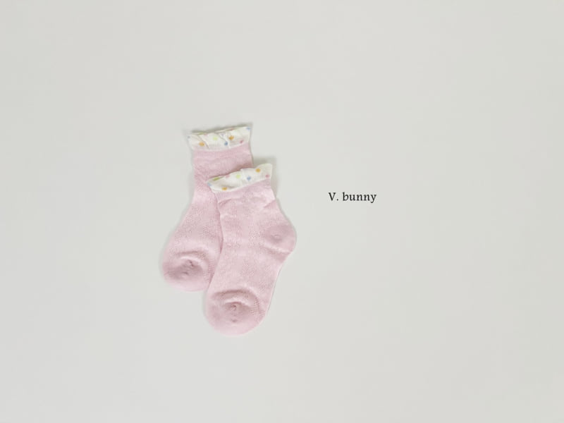 V Bunny - Korean Children Fashion - #fashionkids - Spotted Rabbit Socks Set - 7