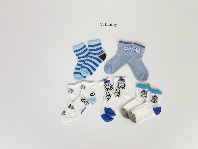 V Bunny - Korean Children Fashion - #kidsshorts - Eureka Socks Set - 3