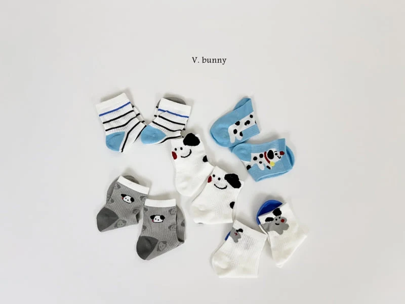 V Bunny - Korean Children Fashion - #kidsstore - Polka Dot Socks Set - 2