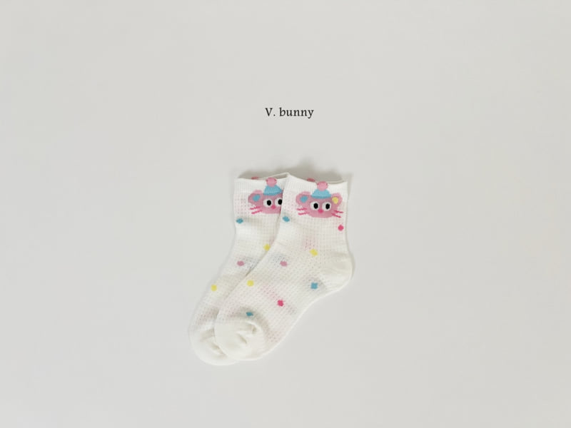 V Bunny - Korean Children Fashion - #kidzfashiontrend - Love Tick Tick Socks Set - 6