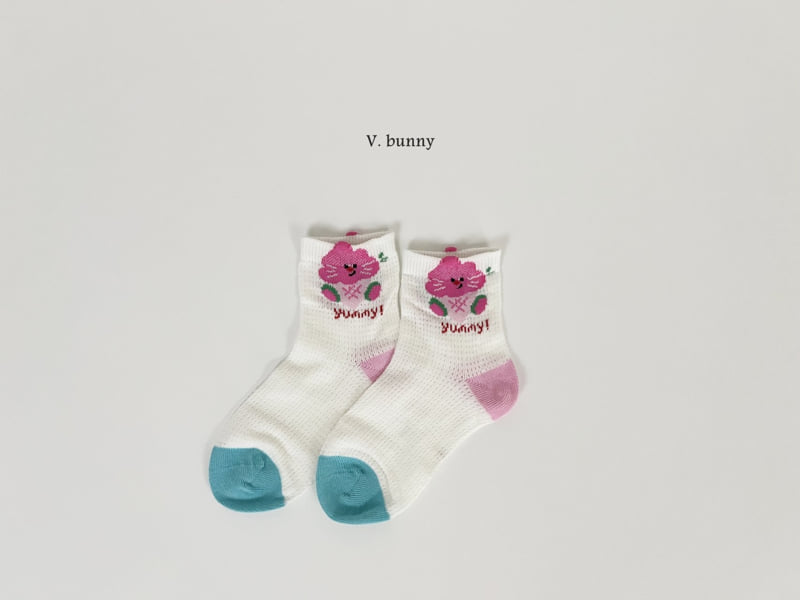 V Bunny - Korean Children Fashion - #kidsstore - Yummy Socks Set - 4