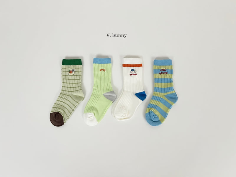 V Bunny - Korean Children Fashion - #kidzfashiontrend - Snail Socks Set