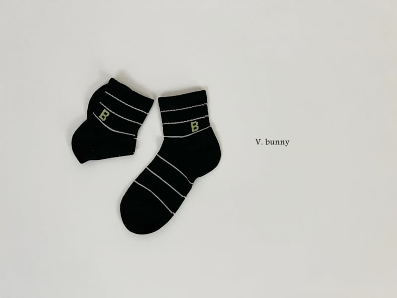 V Bunny - Korean Children Fashion - #kidzfashiontrend - Stripe Socks Set - 10