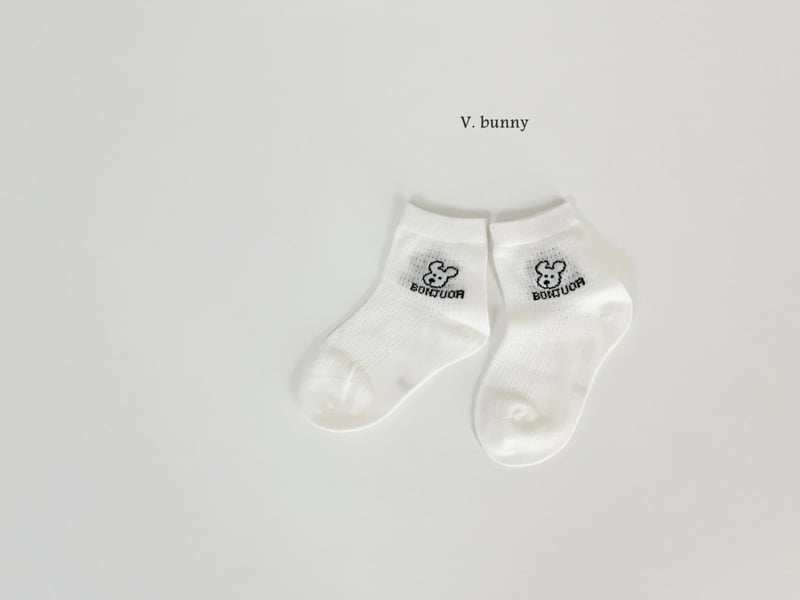 V Bunny - Korean Children Fashion - #kidzfashiontrend - Semsem Socks Set - 9