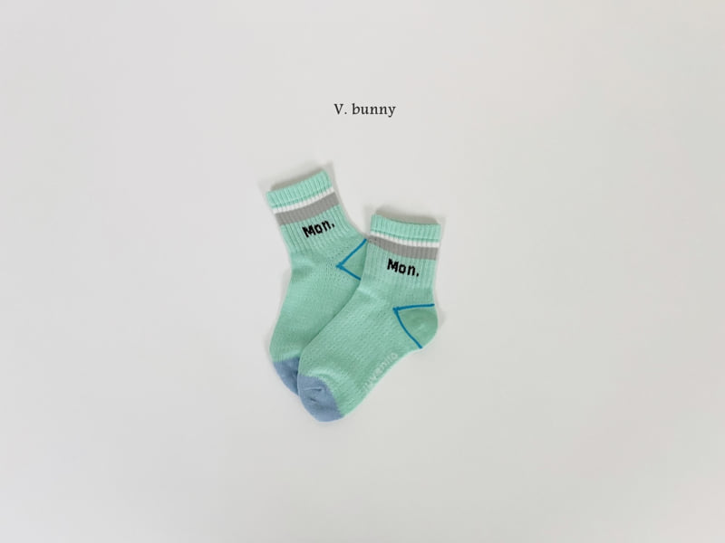 V Bunny - Korean Children Fashion - #littlefashionista - Center Socks Set - 11