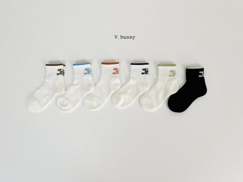 V Bunny - Korean Children Fashion - #littlefashionista - Socks Set - 3