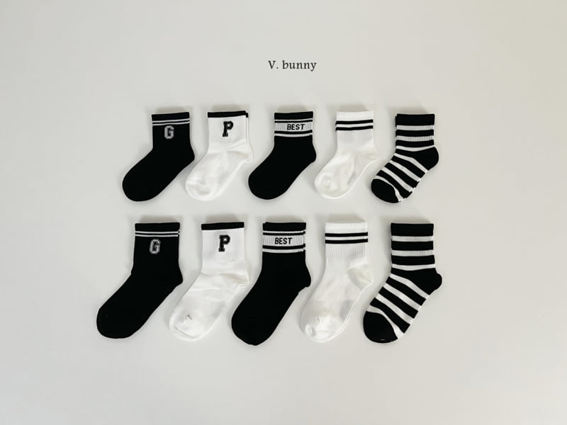 V Bunny - Korean Children Fashion - #littlefashionista - Best Socks Set