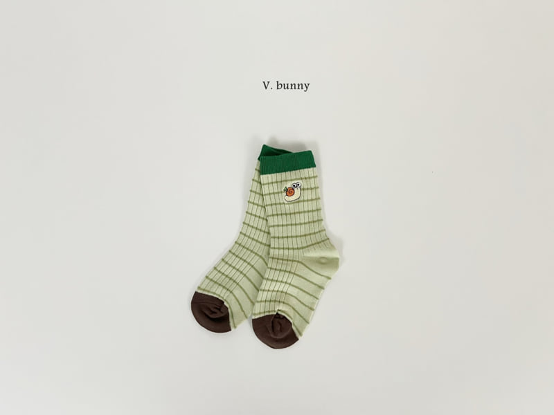 V Bunny - Korean Children Fashion - #littlefashionista - Snail Socks Set - 4
