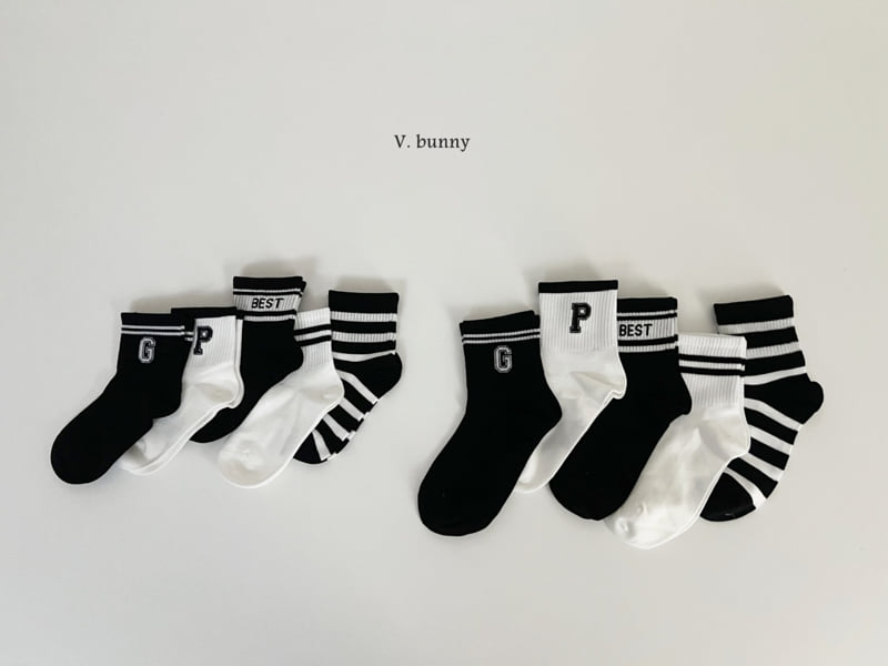 V Bunny - Korean Children Fashion - #magicofchildhood - Best Socks Set - 2