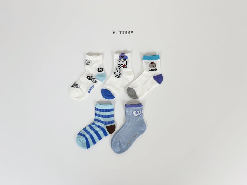 V Bunny - Korean Children Fashion - #minifashionista - Eureka Socks Set - 9