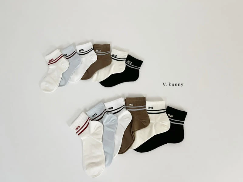 V Bunny - Korean Children Fashion - #minifashionista - 73 Socks Set - 2