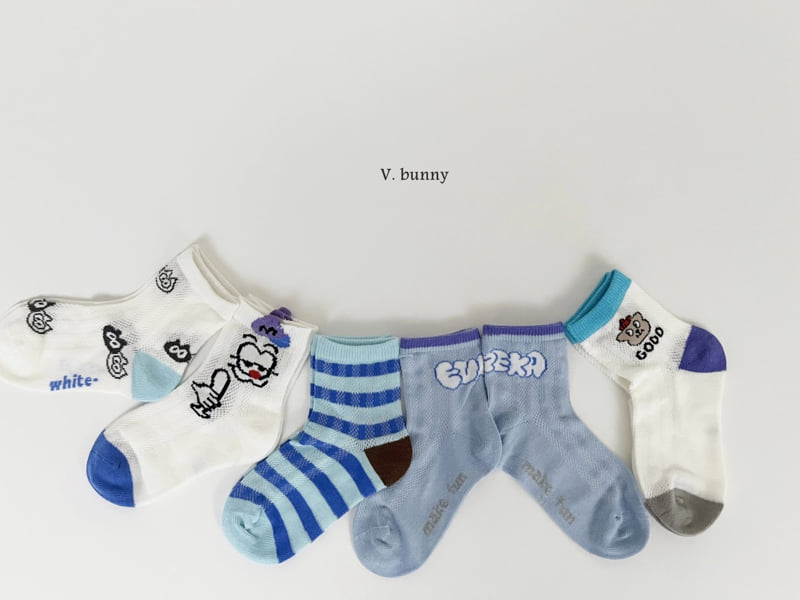 V Bunny - Korean Children Fashion - #prettylittlegirls - Eureka Socks Set - 10