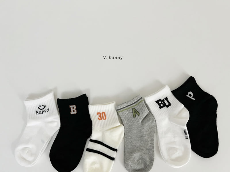 V Bunny - Korean Children Fashion - #prettylittlegirls - Biyu Socks Set - 12