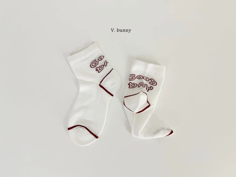 V Bunny - Korean Children Fashion - #todddlerfashion - Dot Good Socks Set - 6