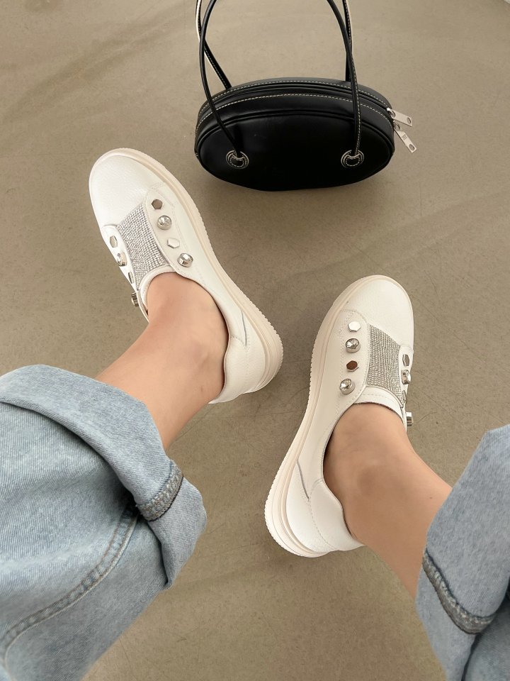 Vade - Korean Women Fashion - #momslook - Pearl Deco Sneakers - 7