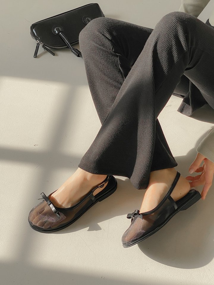 Vade - Korean Women Fashion - #momslook - Mary Jane Round Circle Flat - 2