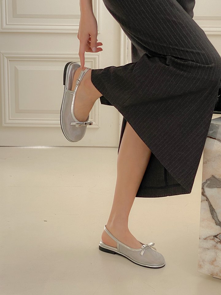 Vade - Korean Women Fashion - #womensfashion - Mary Jane Round Circle Flat - 4