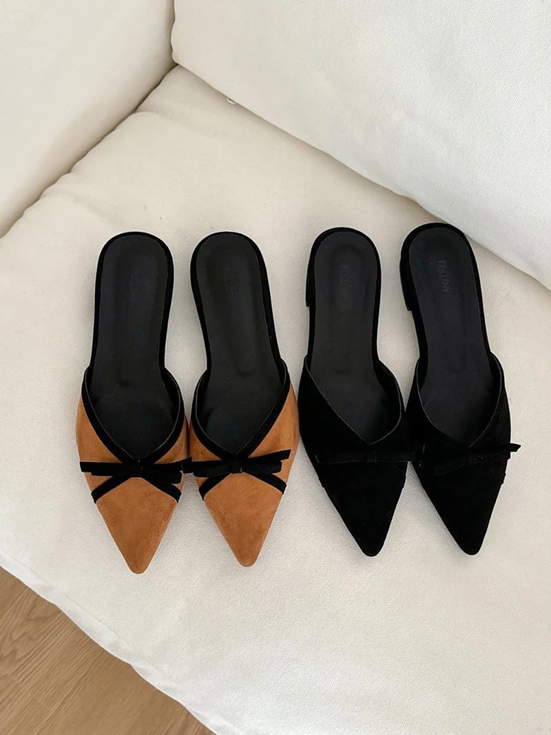 Vade - Korean Women Fashion - #momslook - Unique Low Stiletto Bloafer Heel - 12