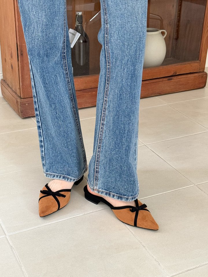 Vade - Korean Women Fashion - #momslook - Unique Low Stiletto Bloafer Heel - 2