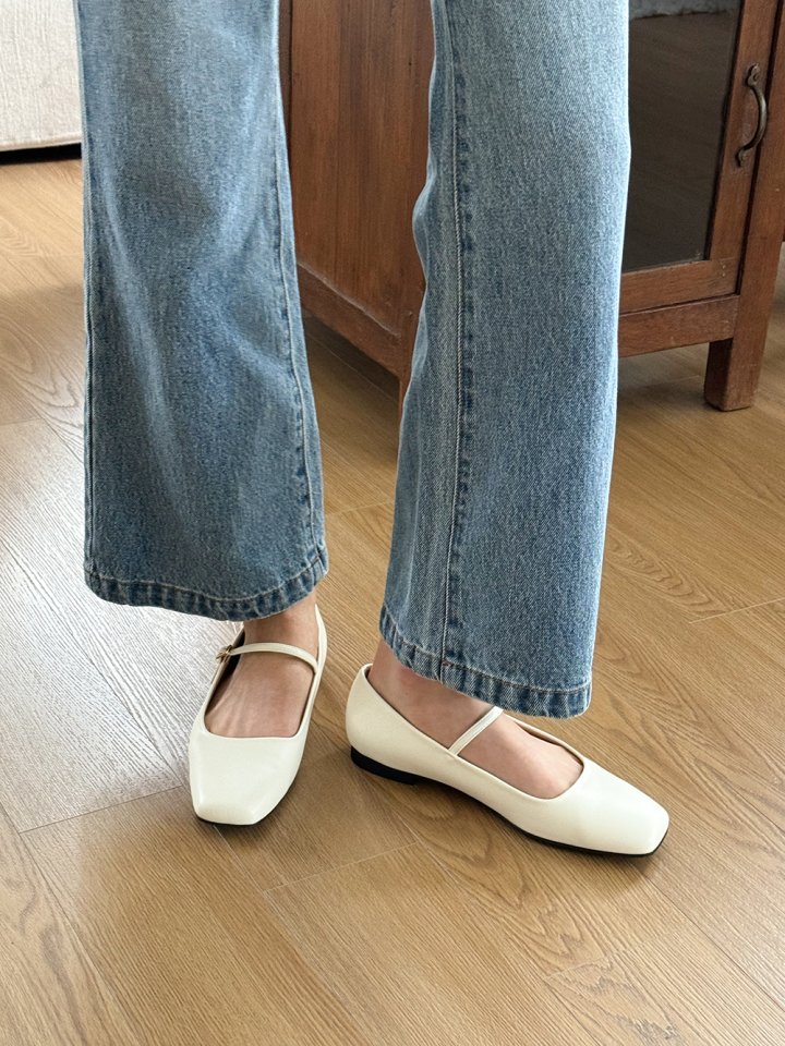 Vade - Korean Women Fashion - #momslook - Mary Jane Flat Square - 5