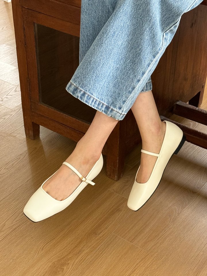 Vade - Korean Women Fashion - #momslook - Mary Jane Flat Square - 7