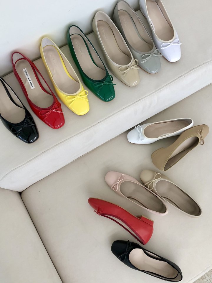 Vade - Korean Women Fashion - #momslook - Enameled PU Ribbon Flat - 6