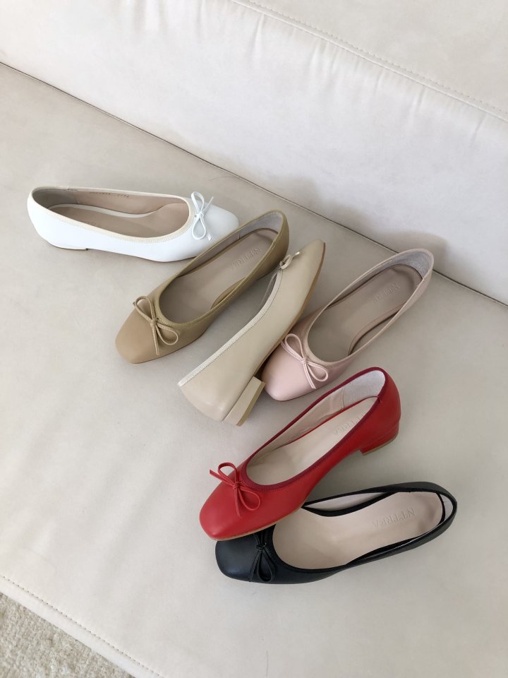 Vade - Korean Women Fashion - #momslook - Enameled PU Ribbon Flat - 7