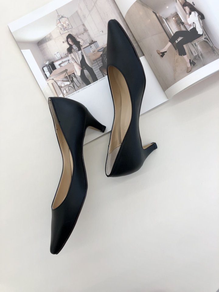 Vade - Korean Women Fashion - #momslook - Slim Low Heel Stiletto Low Heel - 2