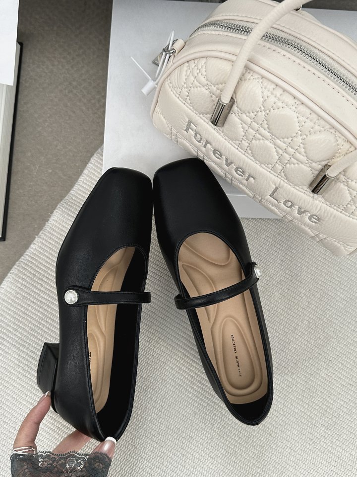 Vade - Korean Women Fashion - #momslook - Mary Jane Loafer Heel - 7