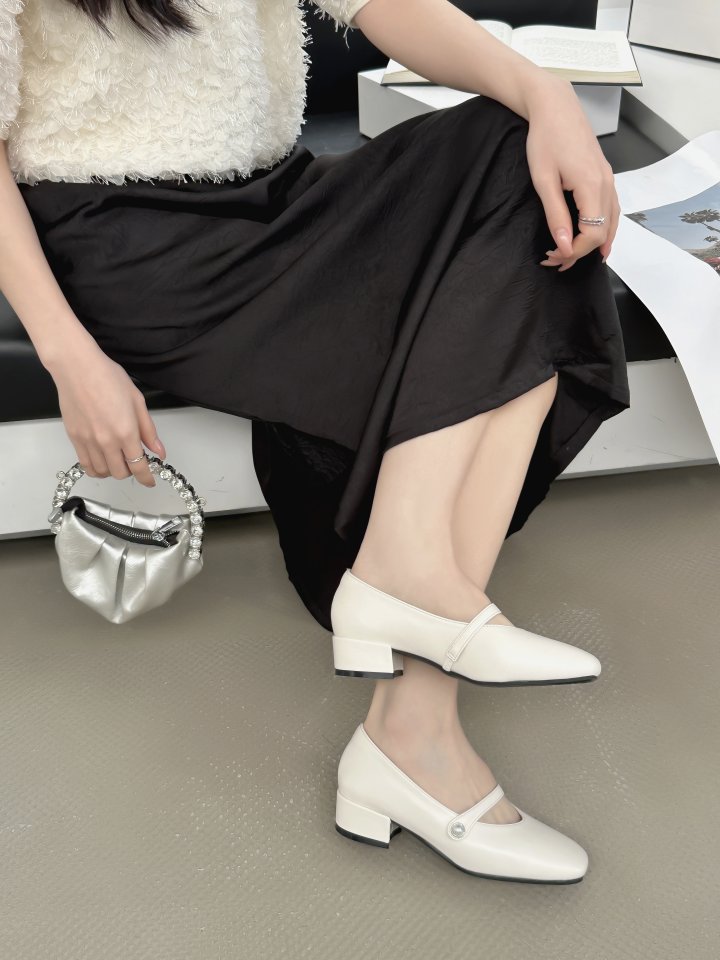 Vade - Korean Women Fashion - #momslook - Mary Jane Loafer Heel - 9