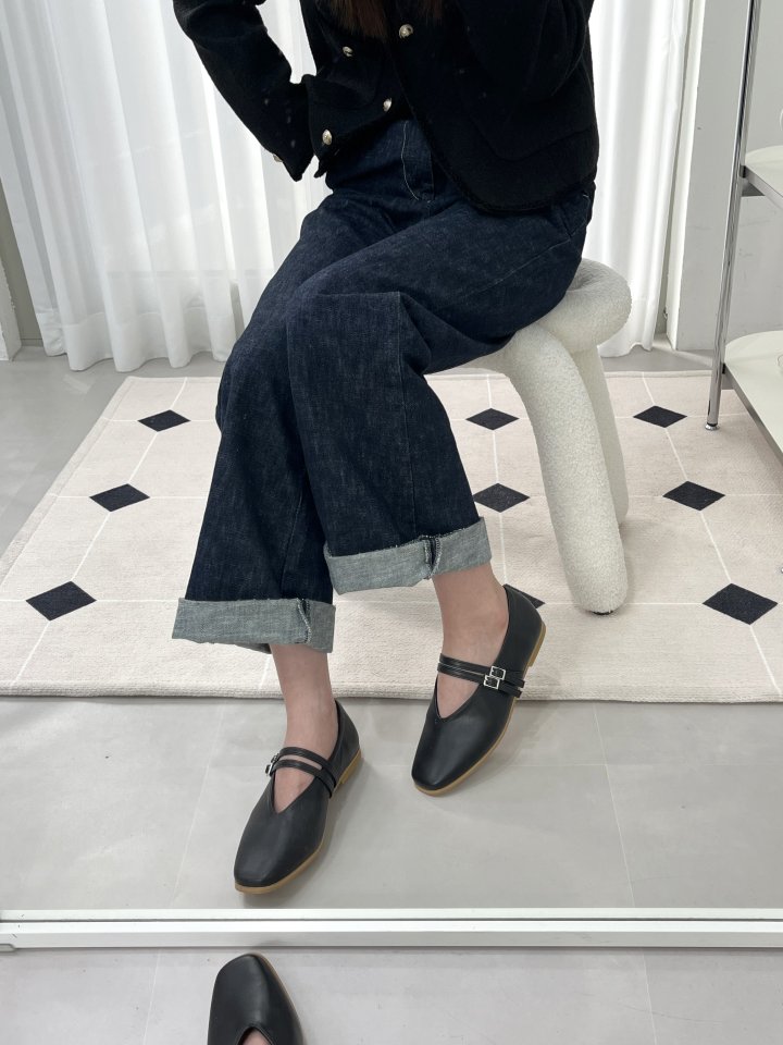 Vade - Korean Women Fashion - #momslook - Two-line Strap Mary Jane Flat - 7