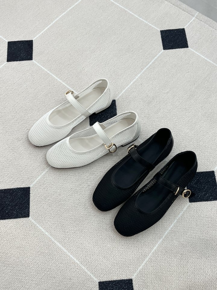 Vade - Korean Women Fashion - #momslook - Vivid Mesh Mary Jane Flat