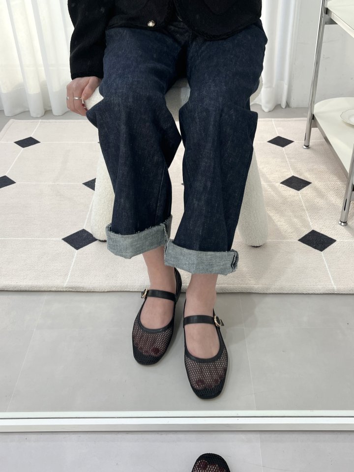 Vade - Korean Women Fashion - #momslook - Vivid Mesh Mary Jane Flat - 11