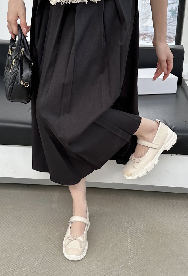 Vade - Korean Women Fashion - #momslook - Sling Mary Jane Heel Sneakers Flat - 11