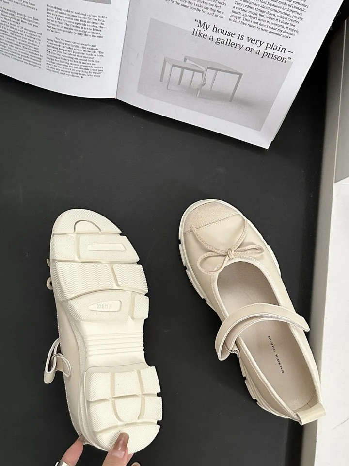 Vade - Korean Women Fashion - #momslook - Sling Mary Jane Heel Sneakers Flat - 5