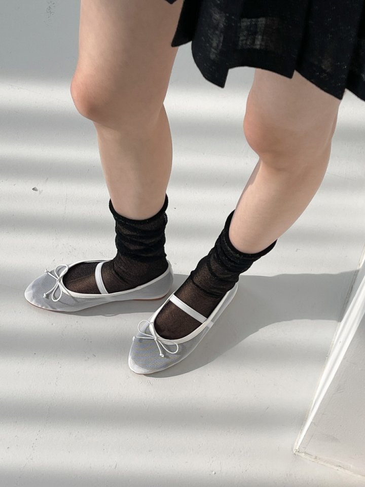 Vade - Korean Women Fashion - #momslook - Mesh Round Flat - 2