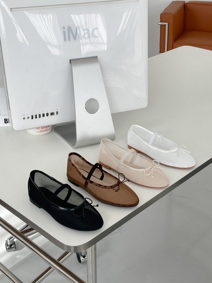 Vade - Korean Women Fashion - #momslook - Mesh Round Flat - 6