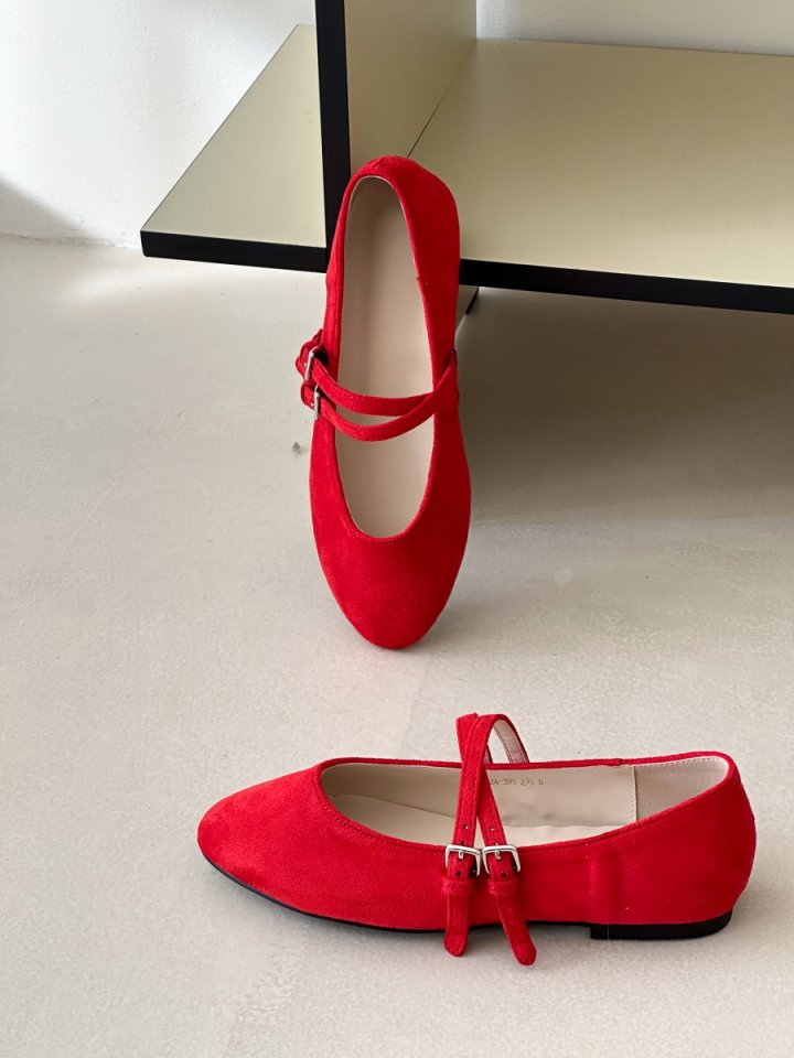 Vade - Korean Women Fashion - #momslook - Sling Mary Jane Round Flat - 5