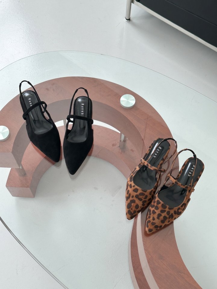 Vade - Korean Women Fashion - #momslook - Suede Low Heel Slim Slingback - 6