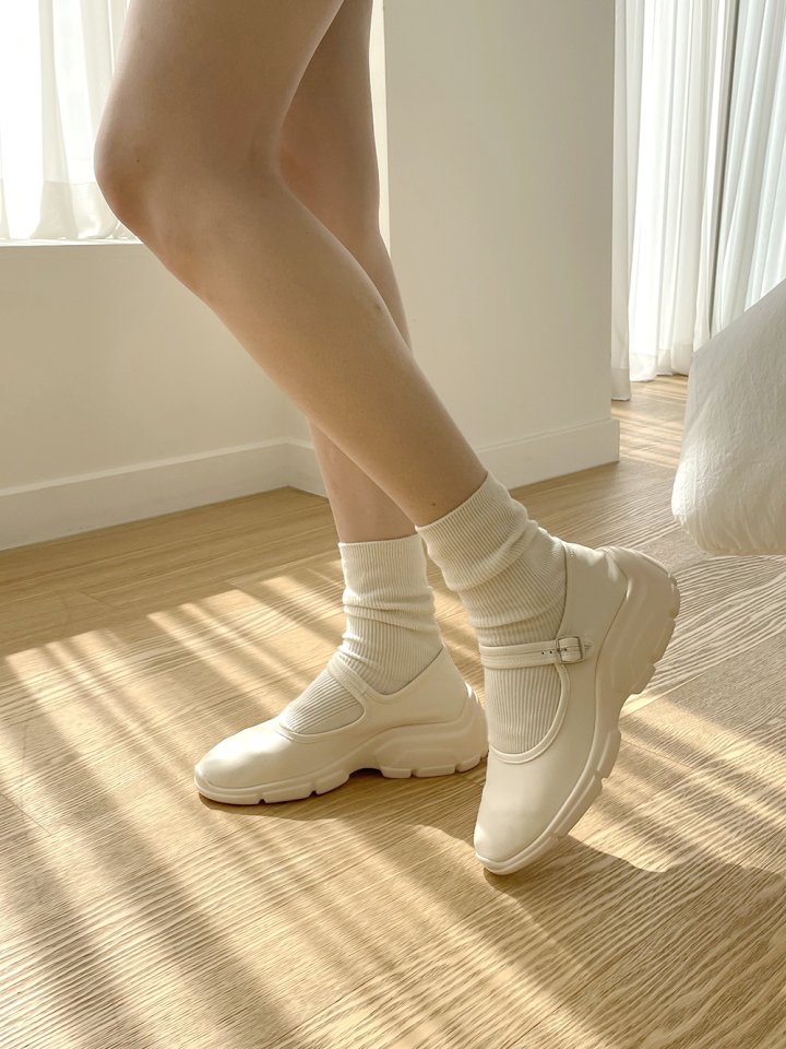 Vade - Korean Women Fashion - #momslook - Mary Jane Sneakers Ballet Flat Sneakers - 11