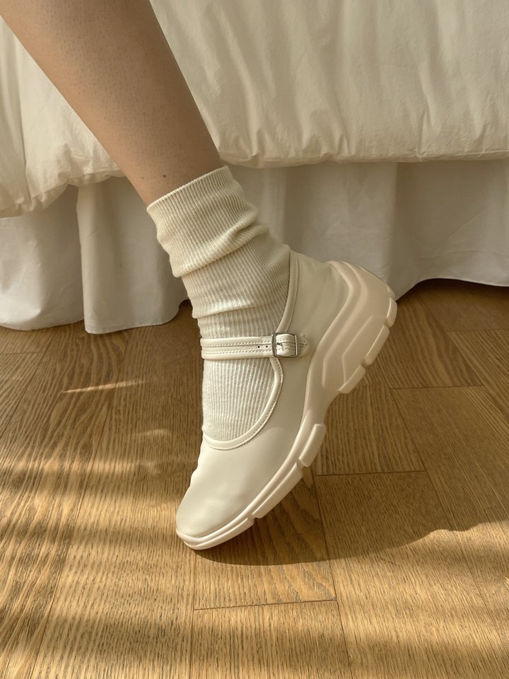 Vade - Korean Women Fashion - #momslook - Mary Jane Sneakers Ballet Flat Sneakers - 9