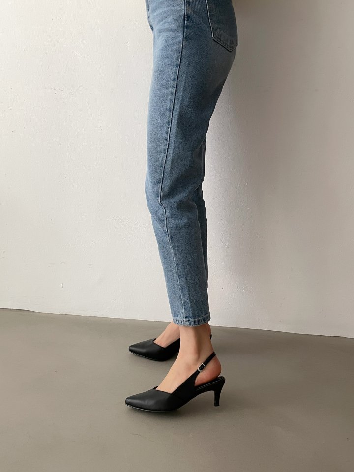 Vade - Korean Women Fashion - #pursuepretty - Slim Stiletto Slingback Heel - 6