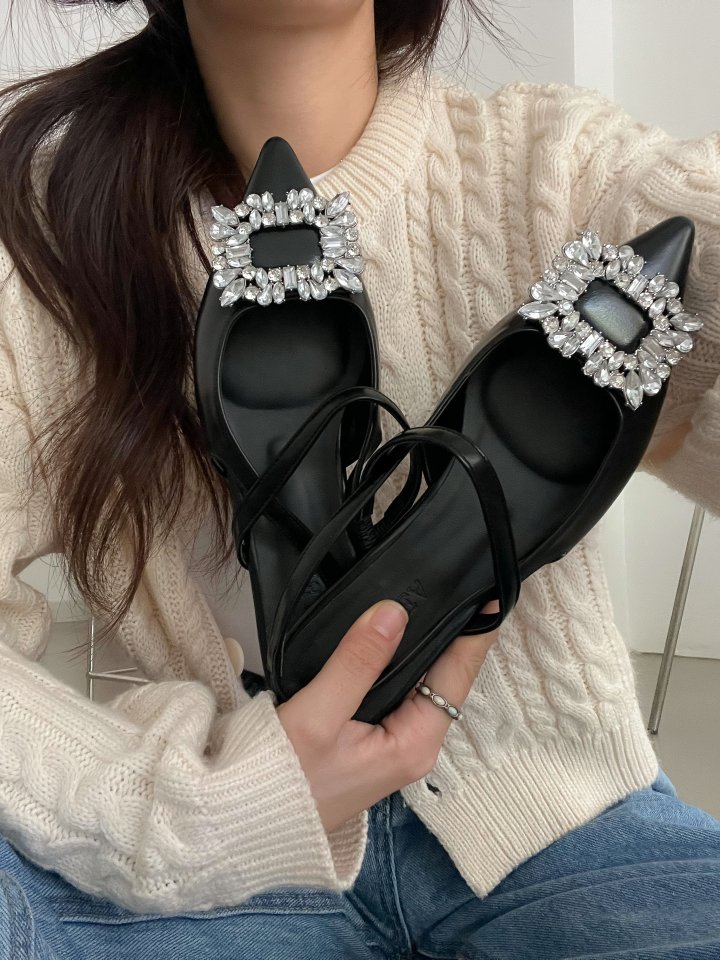 Vade - Korean Women Fashion - #restrostyle - Slim Square Mary Jane - 11