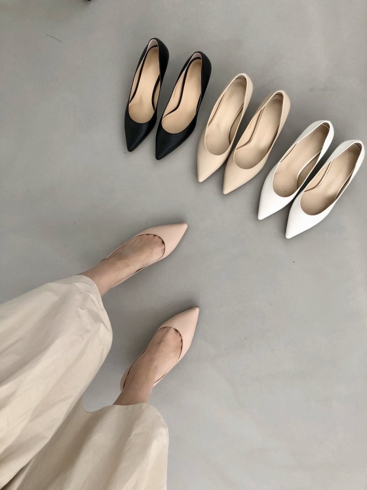 Vade - Korean Women Fashion - #shopsmall - Slim Low Heel Stiletto Low Heel - 11