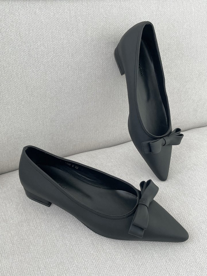 Vade - Korean Women Fashion - #shopsmall - Slim Stiletto Ribbon Flat - 8