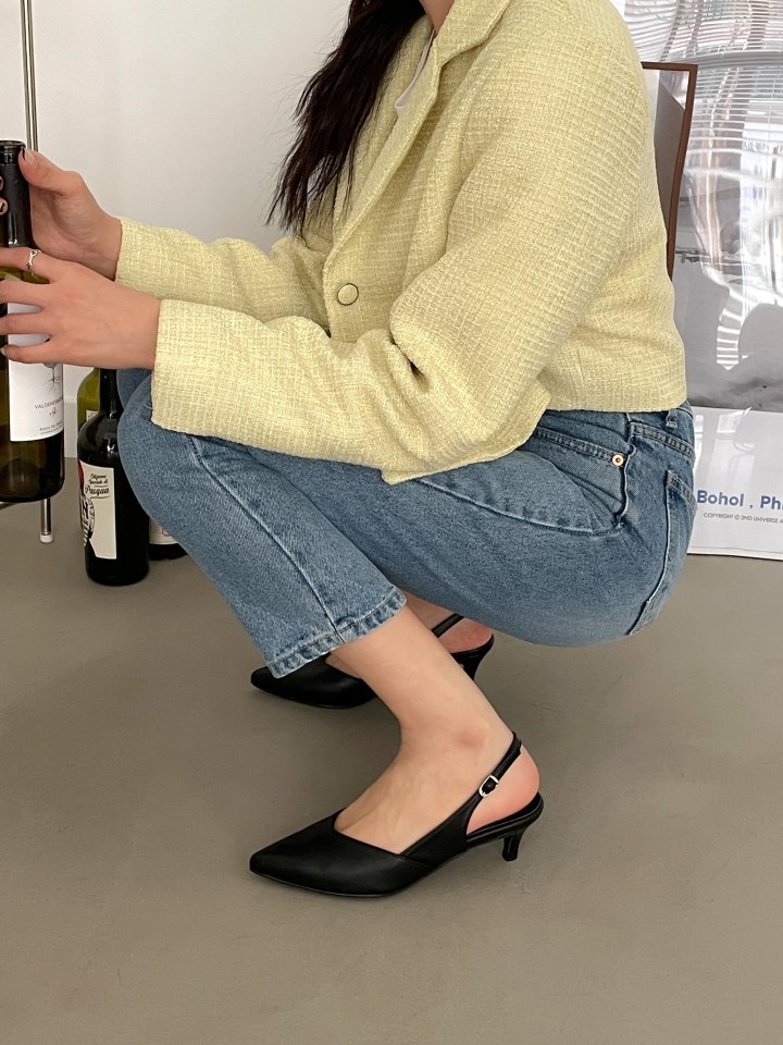 Vade - Korean Women Fashion - #shopsmall - Slim Stiletto Slingback Heel - 9