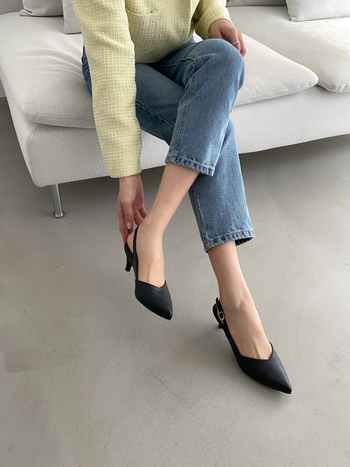 Vade - Korean Women Fashion - #thatsdarling - Slim Stiletto Slingback Heel - 10