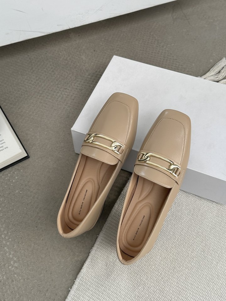 Vade - Korean Women Fashion - #shopsmall - Square Deco Loafers - 4